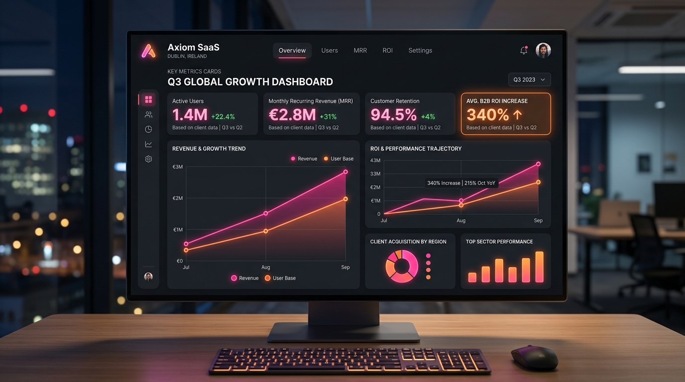 Dublin Tech B2B SEO Case Study Dashboard